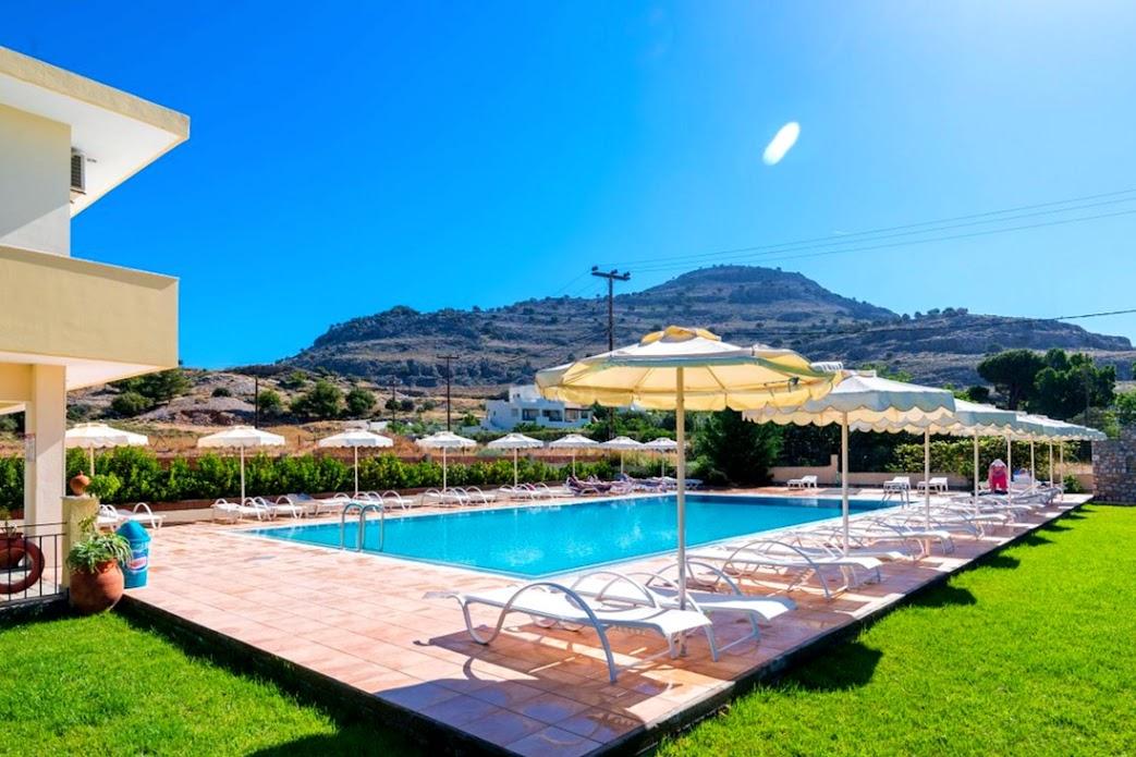 Sunshine Hotel Lardos Buitenkant foto